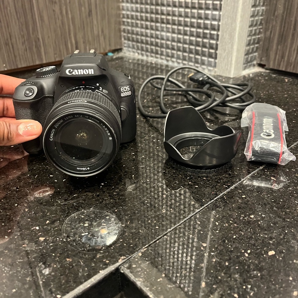 Canon EOS 4000D Black DSLR Camera